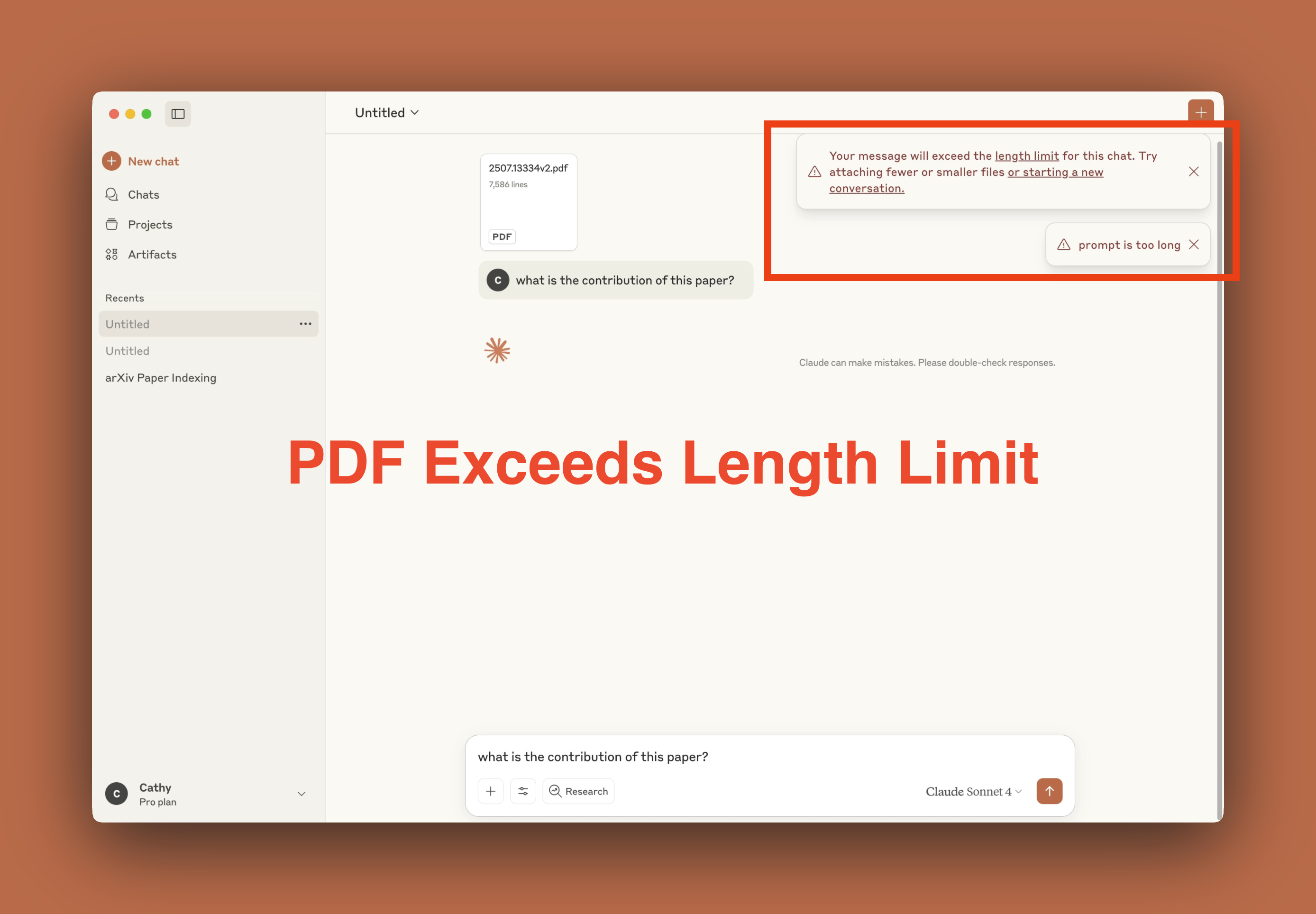 Claude Desktop file limit error